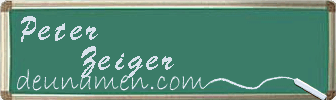 Peter Zeiger Visitenkarte